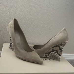 Burberry wedged heels